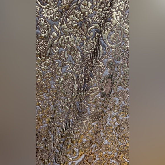 NWOT BAUM UND PFERDGARTEN Gold and Brown Brocade Midi Skirt|SIZE EU34 - Picture 4 of 7